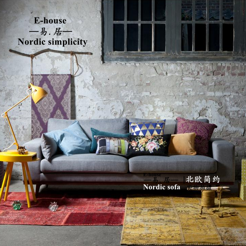 北歐簡約布藝沙發絨布沙發 小戶型可拆洗布沙發 設計創意實木沙發在類目 住宅傢俱, 沙發類, 布藝沙發中 - 來自Buy2taobao.com提供專業的淘寶代購服務