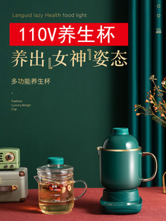 110V伏养生壶 中国台湾专用煮茶器全自动 多功能玻璃电热杯小家电