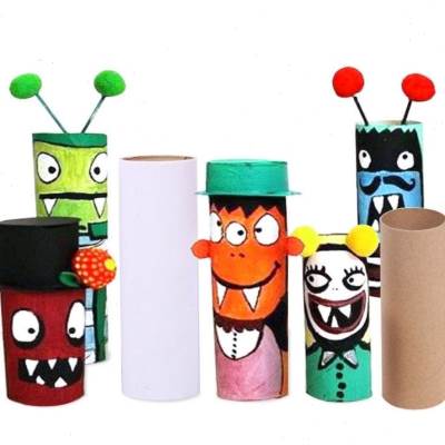 一折卷纸筒创意手工diy