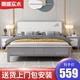 实木床美式轻奢现代简约白色1.8米双人床公主床1.5小户型储物婚床
