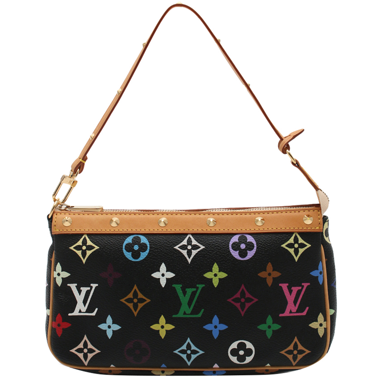 [即刻拍][9.5新]路易威登lv女士手提包老花多彩色195997