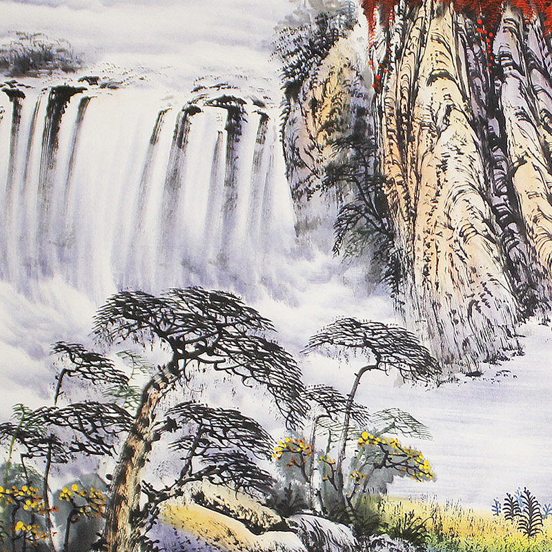 周国耀《鸿运天成》著名山水画家