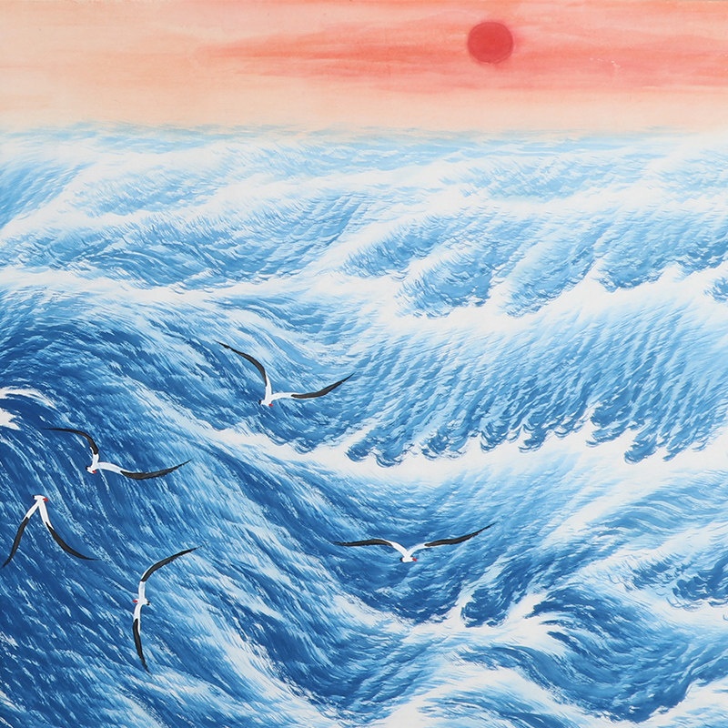 周天《海纳百川02》中国著名画家