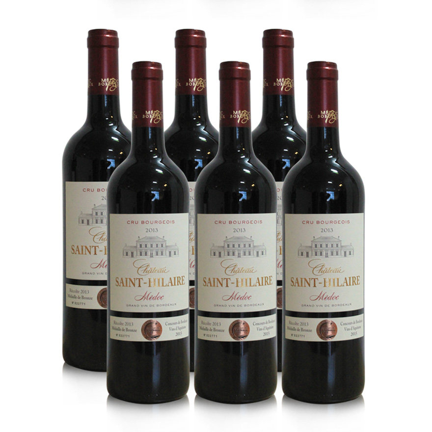 (6瓶)2013年圣希莱酒庄红葡萄酒 chateau saint-hilaire