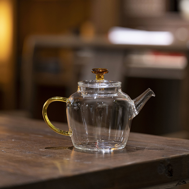 伴山棠 纯手工玻璃茶壶耐高温加厚过滤泡茶壶电陶炉煮茶家用茶具