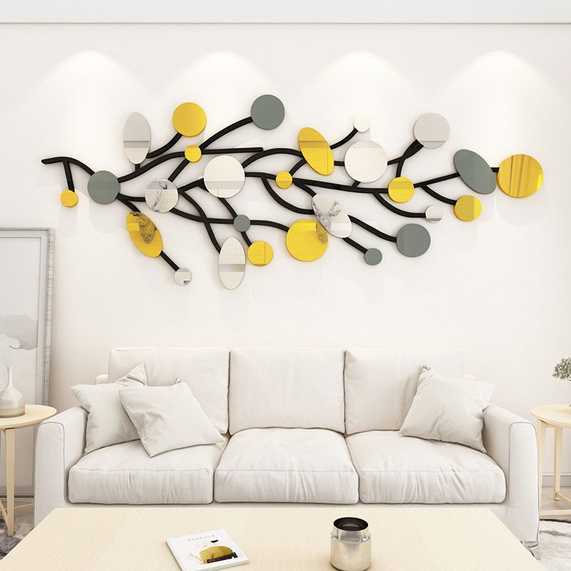 艺术挂件创意镜面装饰简约客厅沙发电视背景墙亚克力3d立体墙贴