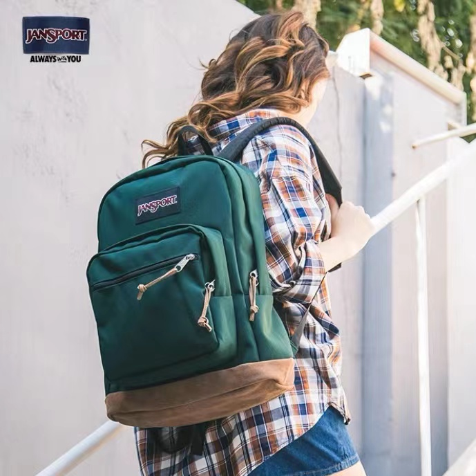 jansport2024新款高中大学生书包男士电脑背包女生旅游双肩背包女