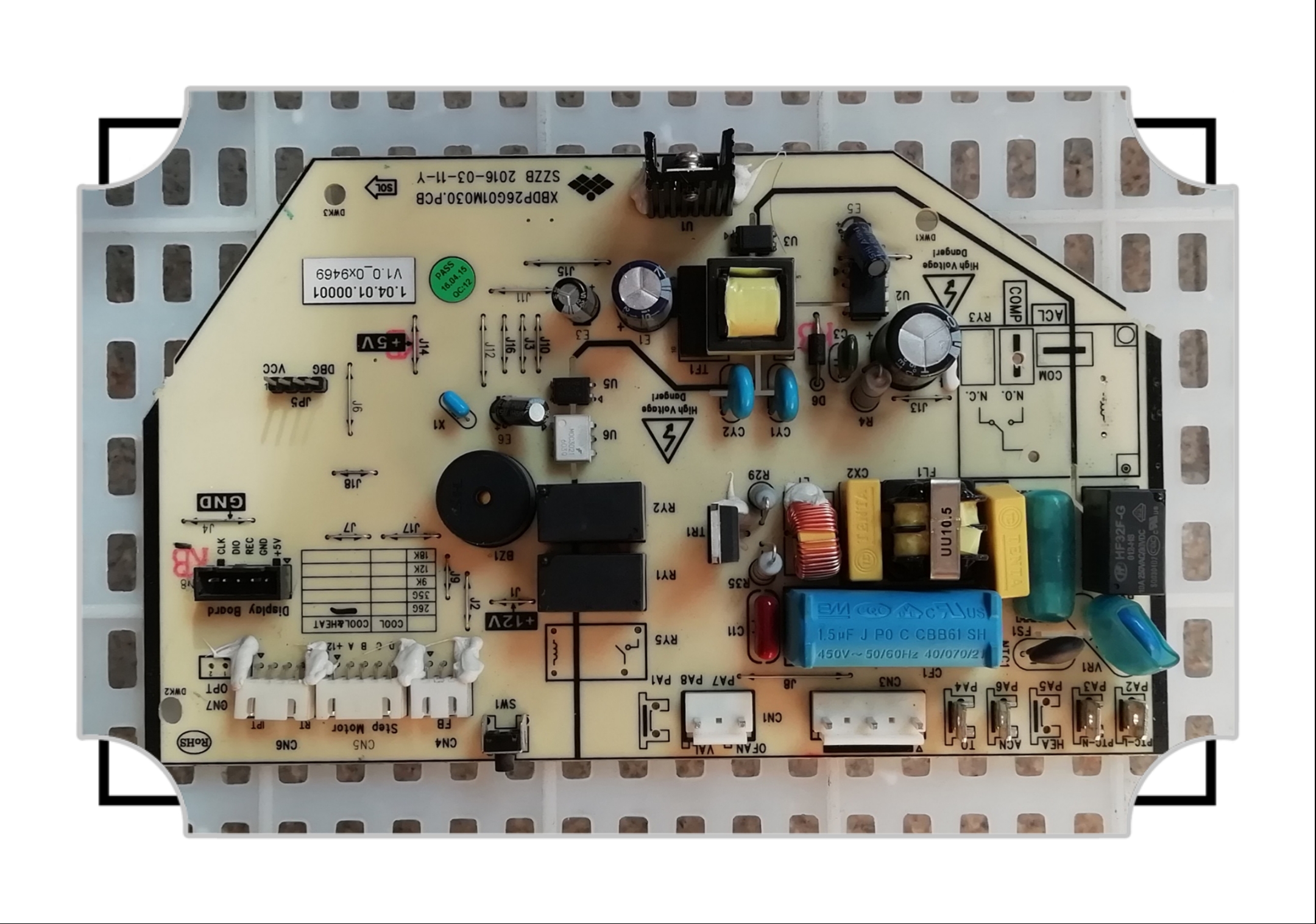 扬子空调xbdp26g01m031pcb1040100001内机电脑主板pcb电路板