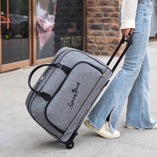 大容量手提行李包带轮子的旅行袋防水登机箱可折叠拉杆包女行李袋