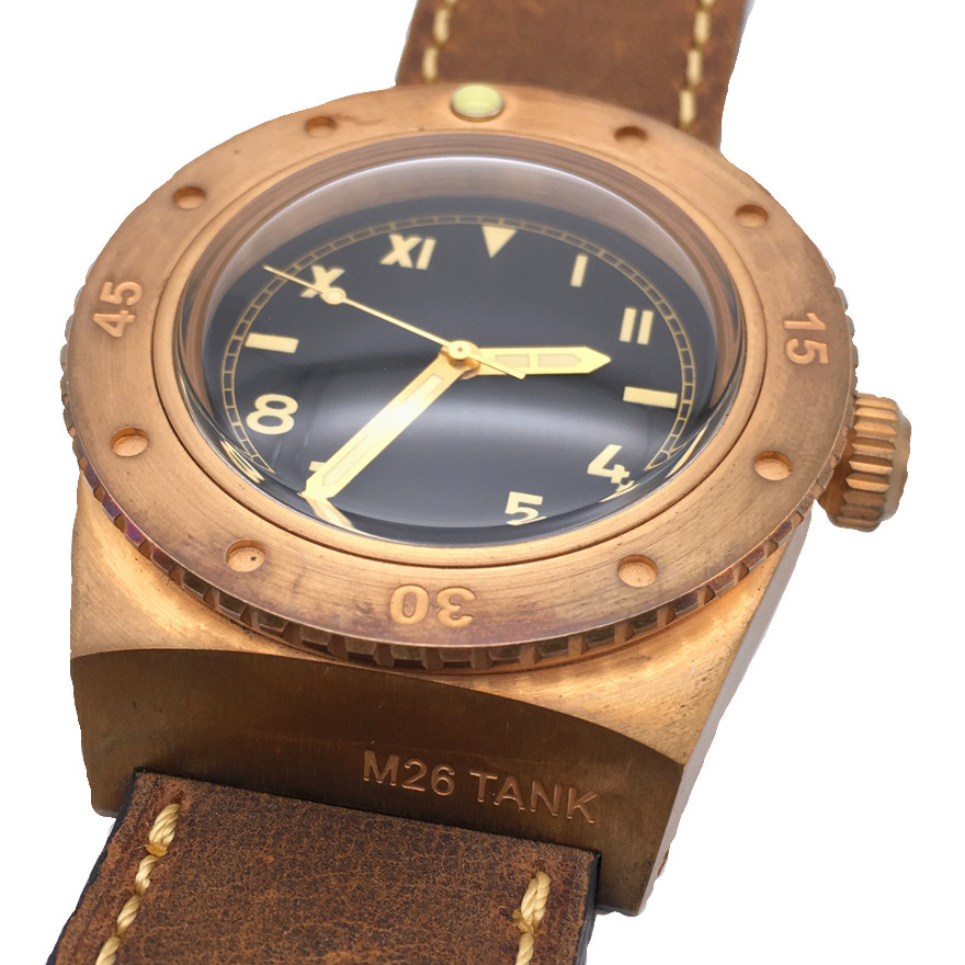 [9.9新]ancon经典复古铜自动机械男表 mk302