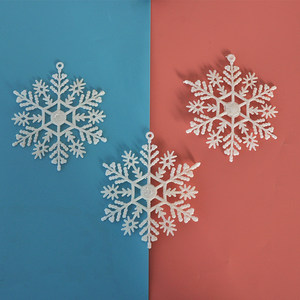 橱窗装扮雪花片圣诞树雪花图片