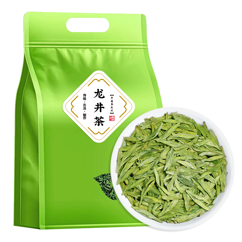 怡芯一品绿茶茶叶新茶正宗杭州龙井茶浓香型春茶中老年喜欢散装