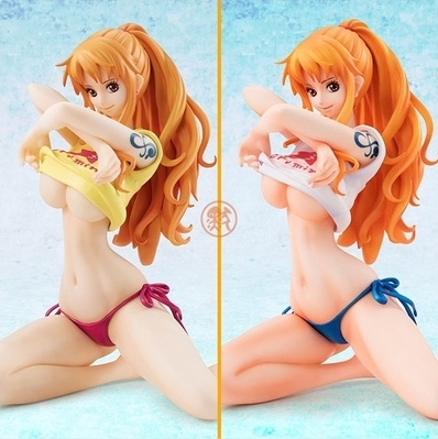 海贼王 pop 娜美 ver bb娜美2.0 泳装 t恤 水着 手办模型