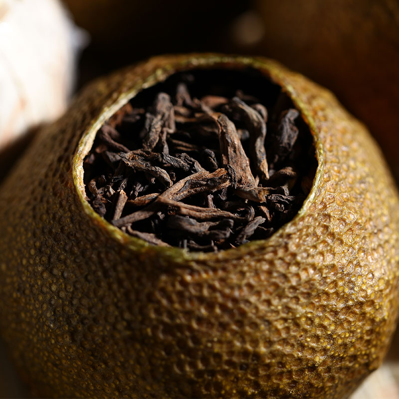 【6罐】/件 益马新会二红柑 陈皮普洱茶 新会柑普茶
