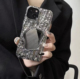 ins小众高级感银色褶皱镜子适用苹果14promax手机壳iphone13新款15promax软硅胶12女款x创意11防摔个性保护套