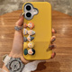 ins立体人偶适用苹果16promax手机壳16新款iphone15promax创意13皮纹金属框14PRO防摔12小众11全包文艺磨砂软