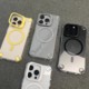 隐形镜头支架苹果16promax新款磁吸手机壳适用iPhone15创意四角气囊防摔14/13pro全包带镜头膜12保护套11男女