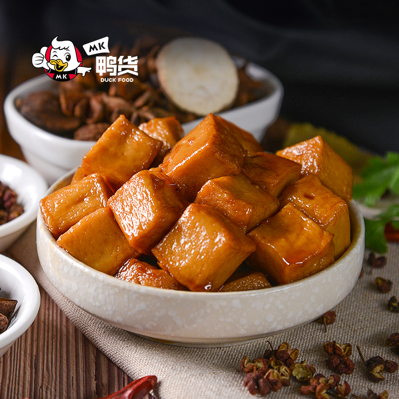 mk鸭货鱼豆腐150g新鲜盒装香麻辣酱卤味豆制品特色休闲素食即零食
