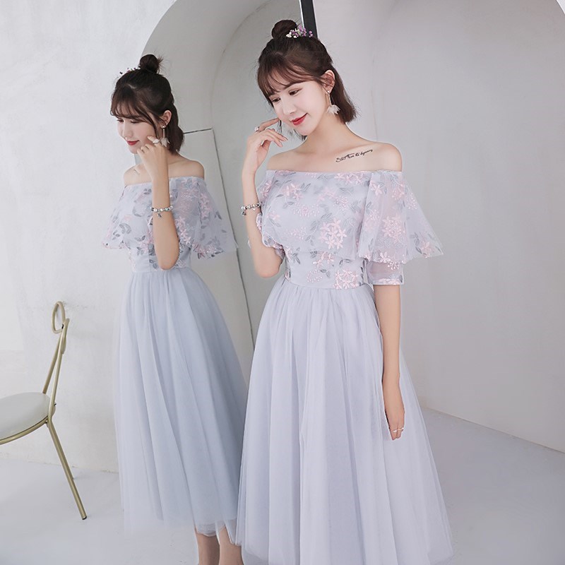 Fashionable Summer wear Add fertilizer Bridesmaid full dress Sisters new pattern Korean Edition birthday Dance suit gracein the Women's clothing/Boutique , Wedding/Cheongsam/Formal dress , Formal dress/Evening category - from Buy2taobao.com to provide professional Taobao agent buy service