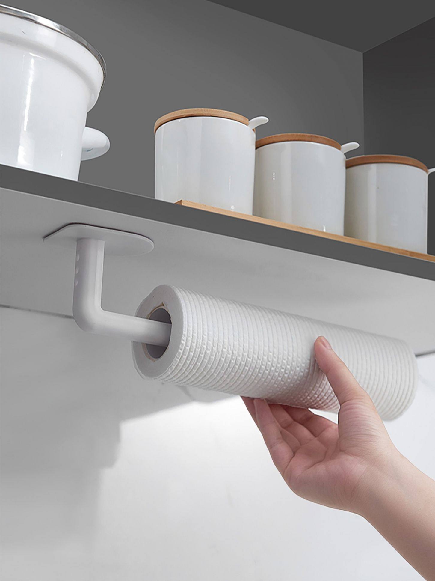 壁挂砧板厨房膜袋锅盖粘胶卷纸形状浴室挂钩挂钩