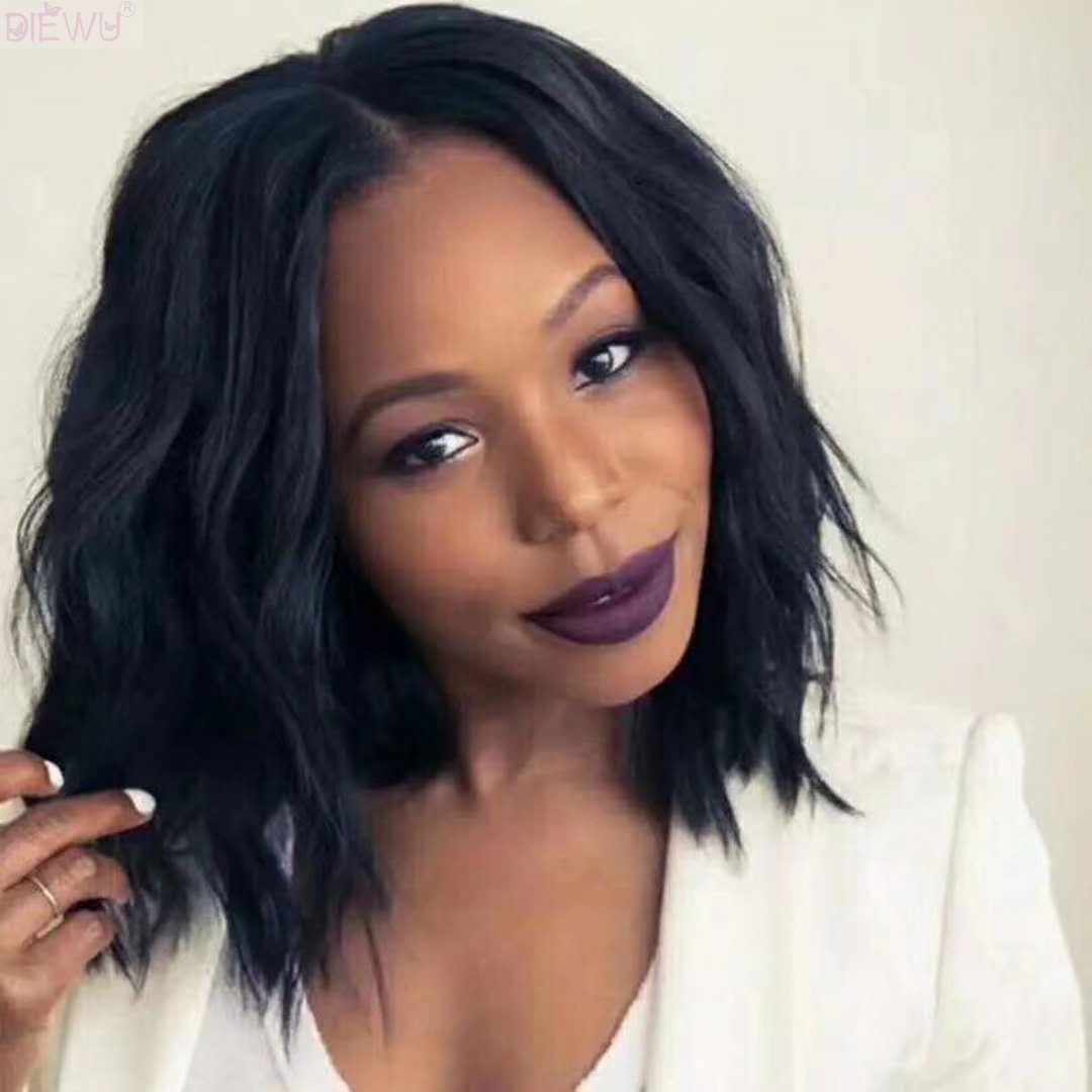 10a Natural Wavy Short Bob Lace Front Wig Brazilian Hair Wig在类目 美发护发/假发, 假发, 整顶假发中 - 来自Buy2taobao.com提供专业的淘宝代购服务