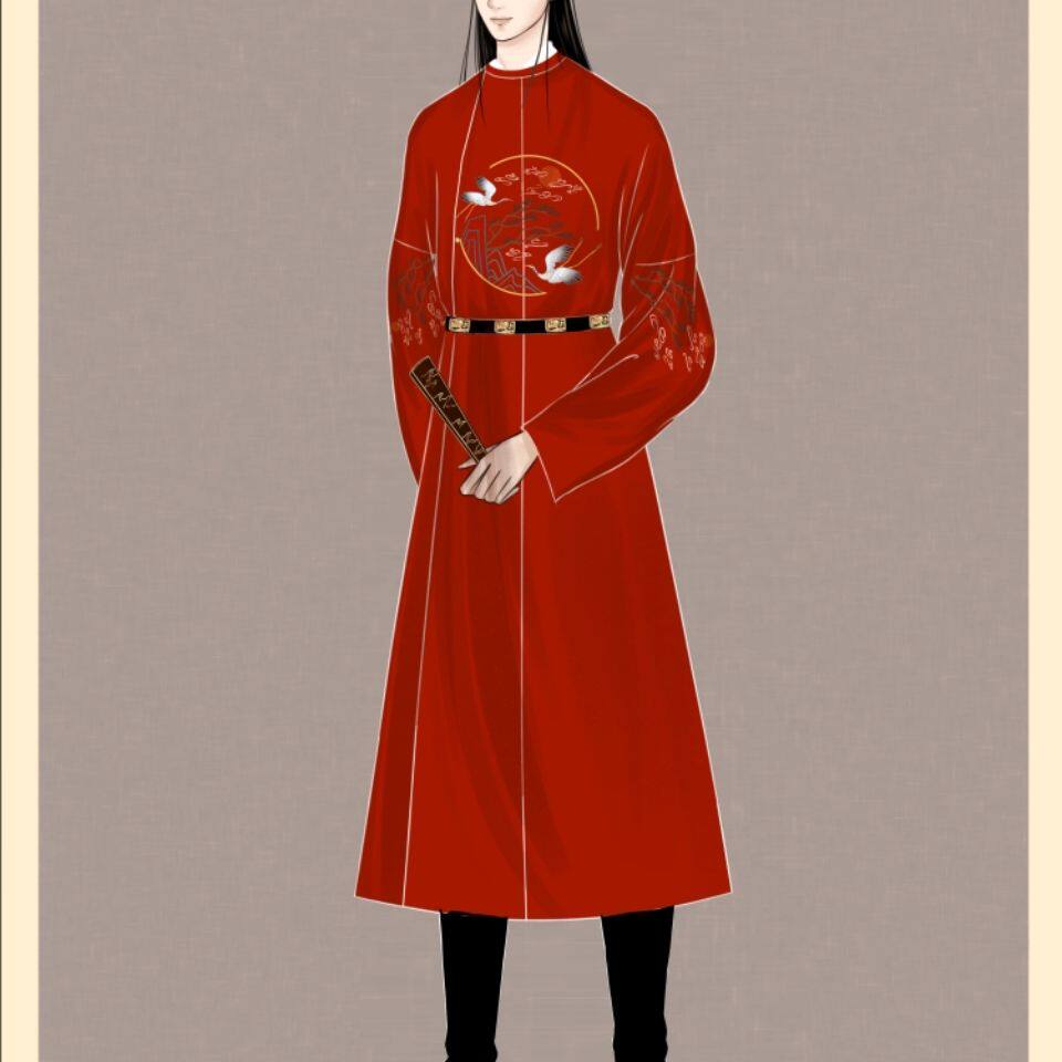 新品夕梦阁原创唐制圆领袍飞鱼服绣花男女情侣姐妹款