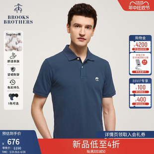 Brooks Brothers/布克兄弟24夏新品男士高端T恤商务短袖Polo衫