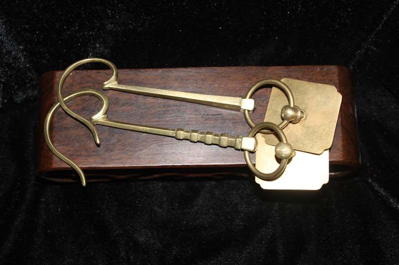 南京侯氏绣眼鸟笼配件黄铜鹤头素光绣眼亮丝绣眼鸟笼方盘钩