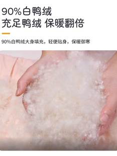 婴儿羽绒服冬季连体衣外出加绒加厚男女宝宝出门哈衣包手包脚冬装