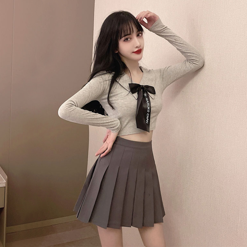 学院风套装女春款网红直播jk制服短裙两件套时尚夜店酒吧蹦迪女装