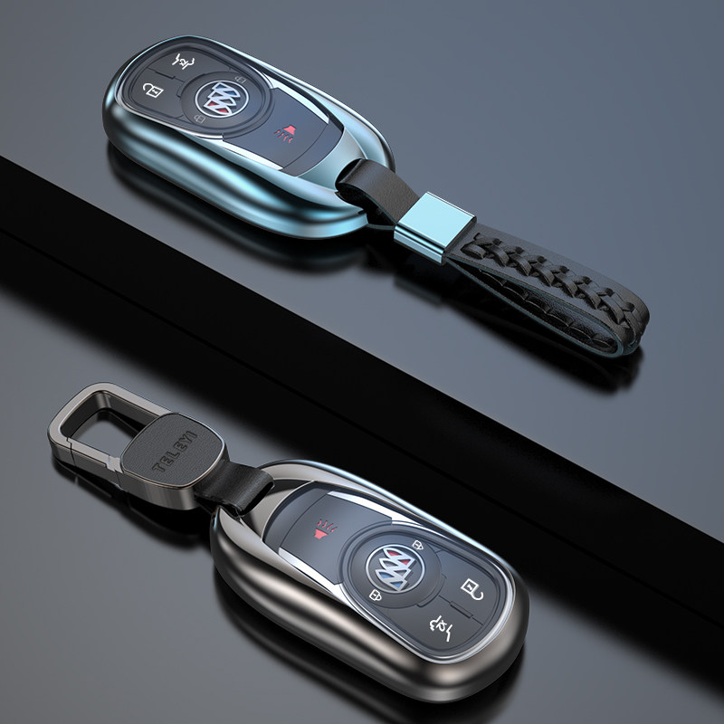 21款别克钥匙套君威昂科威朗君越昂科旗gl8微蓝车高档钥匙包壳扣