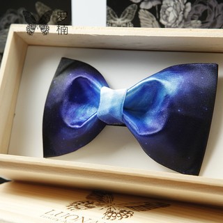 【柏浩轩】原创设计职业头花发网兜 领结领花 白蓝色衬衣银行邮政