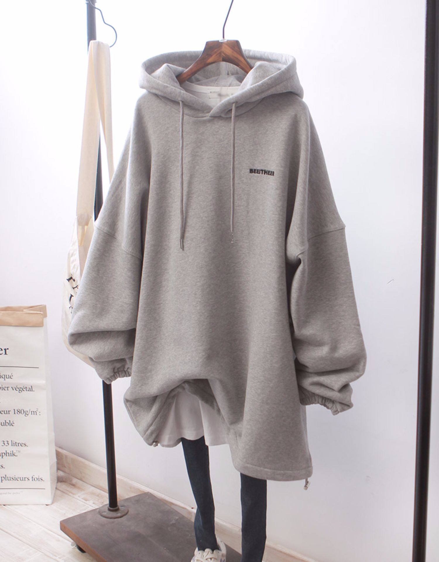 帽衫卫衣长款女