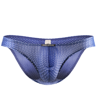 男士冰丝小三角薄款网纱眼透明短裤