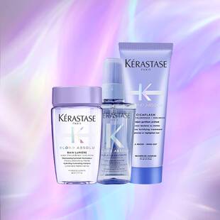 KERASTASE卡诗耀光凝色洗护套装洗发水80ml+护发素75ml+精油50ml