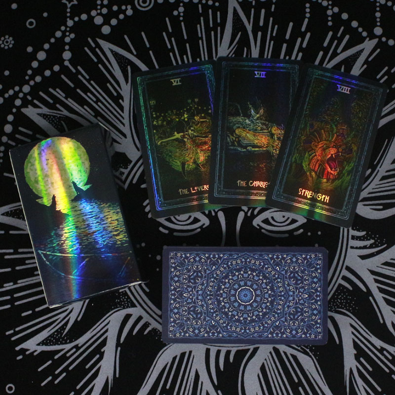 镭射棱镜塔罗牌 prisma visions tarot  桌游卡牌送牌袋桌布