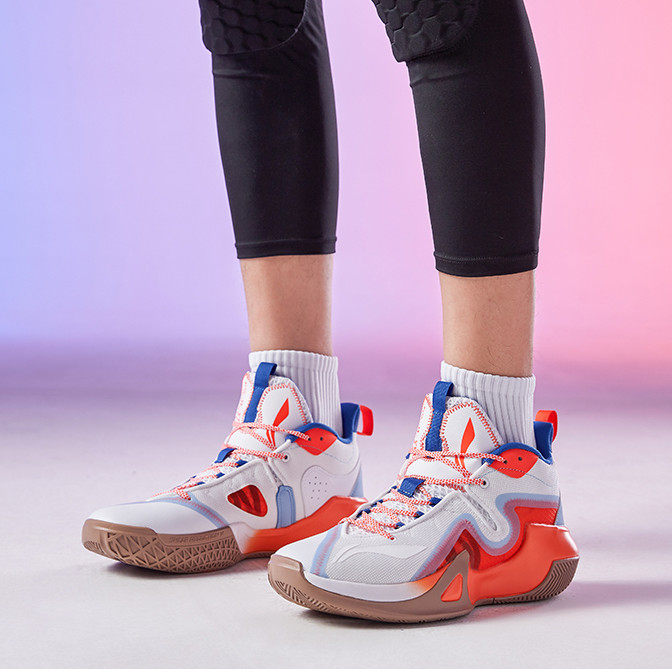 李宁2020款新品暴风badfive系列减震回弹低帮运动鞋abpq045