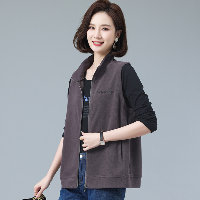 春秋马甲女2022新款中老年妈妈休闲运动早春百搭外穿马夹背心外套