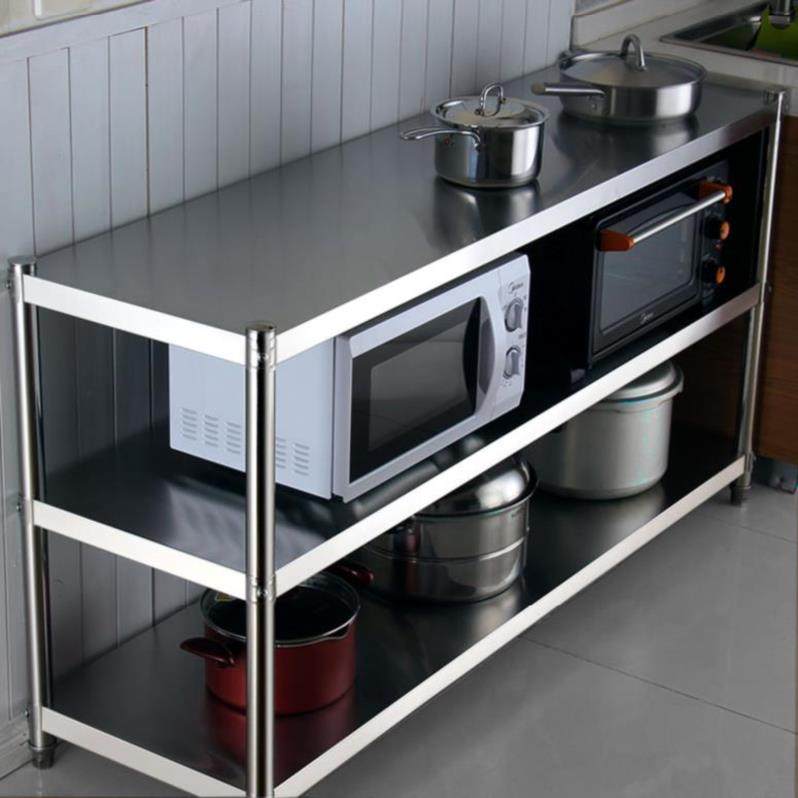 五层黑色厨具置物房地多层金属微波炉烤箱厨架放置储u物收纳架5层