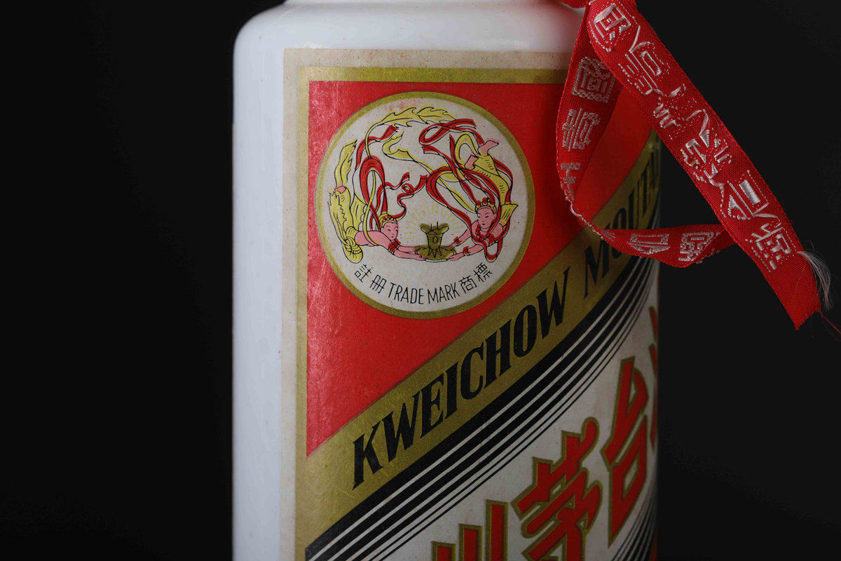 80年代飞天商标贵州茅台酒(540ml,连瓶约1058克)