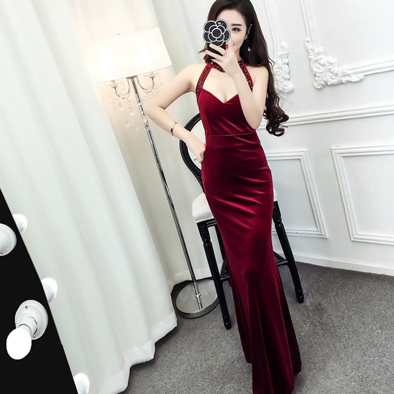 性感夜店女装2018新款夜场酒吧晚礼服长款修身显瘦气质淑女连衣裙