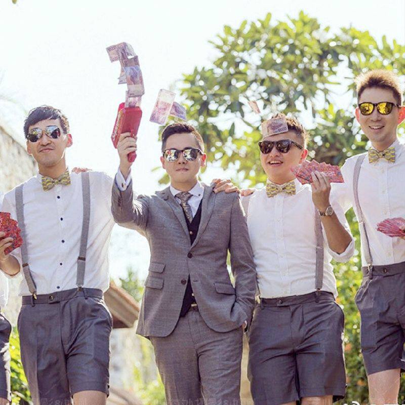 抖音结婚礼庆堵拦门恶搞整蛊新郎伴郎接亲拍照游戏道具喷钱吐钱枪