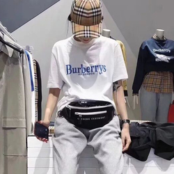 白色短袖t恤女2018新款字母bbr潮牌雪梨同款宽