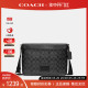 COACH/蔻驰男士中号灰色斜跨包PCV配皮CH078QBMI5