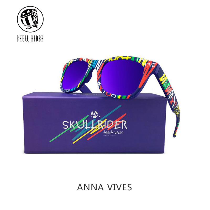 skullrider x ANNA VIVES特别版太阳眼镜墨镜男女款涂鸦个性