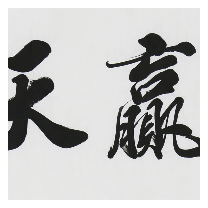 【直供周】王国强《诚信赢天下》中国书法家协会会员 带合影