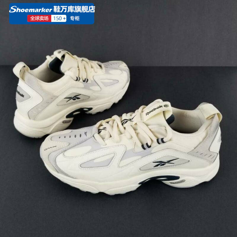 reebok锐步鞋男女鞋2022夏季新款老爹鞋白色透气运动休闲鞋cn7591