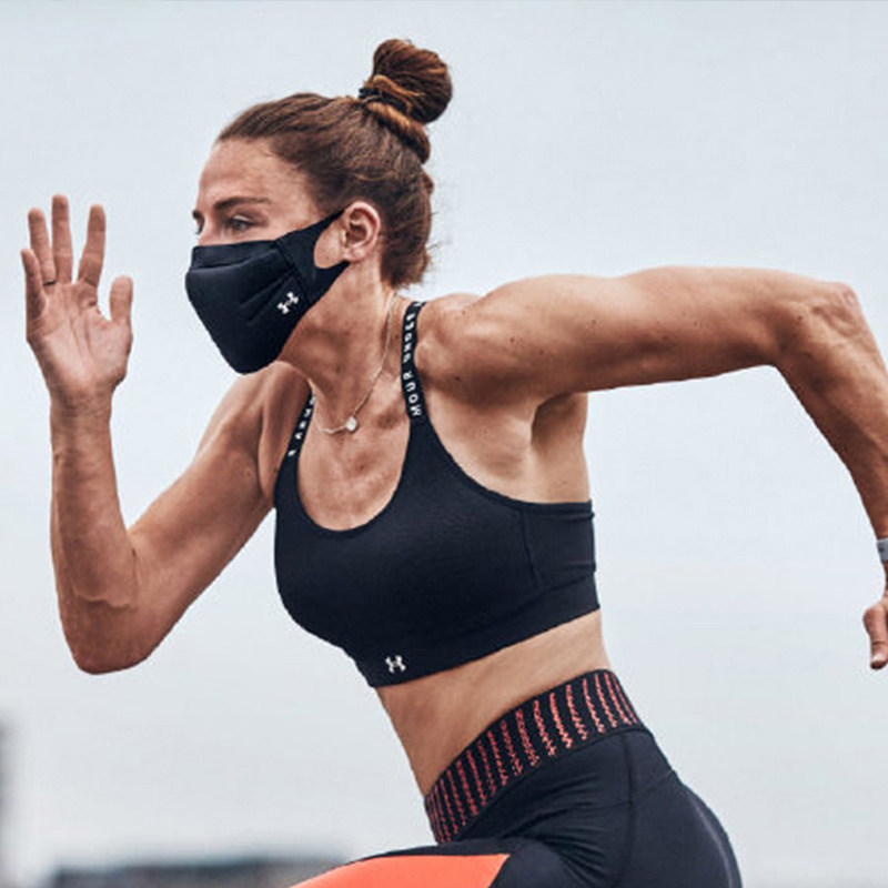 ua安德玛运动训练口罩跑步防雾薄款透气可水洗高科技面罩1372228