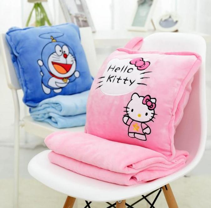 Katie Kitty Pillows Hand Dual use quilt Siesta Cartoon air conditioner Blanket child sofa automobile Cushion lovelyin the Home Fabric , Pillow/Pillow category - from Buy2taobao.com to provide professional Taobao agent buy service