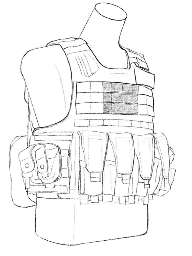 新款 携行具子弹袋战术背心 装具配件零售单卖水壶袋